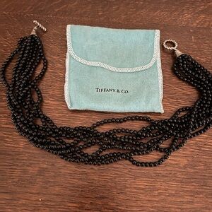 Tiffany & Co. Onyx Bead Necklace